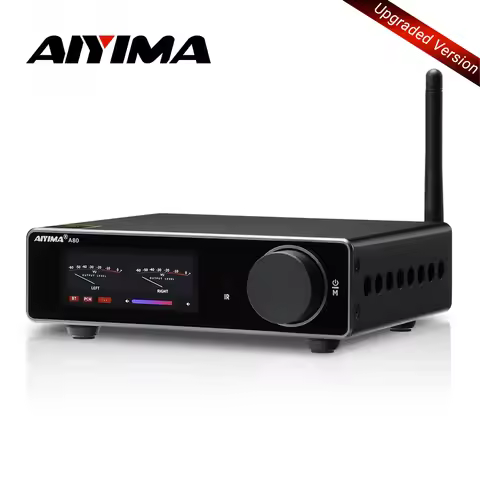 AIYIMA A80 TPA3255 PFFB Bluetooth DAC Stereo Power Amplifier 300Wx2 Class D 2.0 HiRes Digital Amp wi