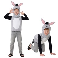 Children Donkey cosplay Costume Funny Kindergarten Animal Performance Costume Stage Costume Hallowee