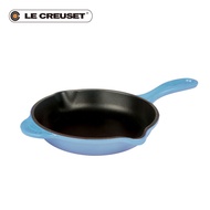 French LE CREUSET Cool Color Enamel Cast Iron Pan Round Shallow Frying Pan 26cm Steak Pan Single Han