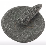 22 cm stone mortar + genuine mountain stone mortar