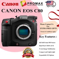 [PRE-ORDER 14 DAYS] CANON EOS C80 - Lightweight Full-Frame Cinema Camera with RF Mount