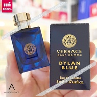 🔥🔥🔥 ️ของแท้️     Versace Pour Homme Dylan Blue   5  ml. น้ำหอมที่ให้กลิ่นหอมอโรม่า /  WS 🔥🔥🔥