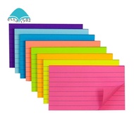 Index Cards 3x5, 400 Sheets Ruled Color Flash Cards for Effective Studying and Premium Note-Taking