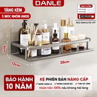 Kệ Nhà Tắm Để Đồ Đa Năng DANLE Dán Tường  Giá Treo Tường Đựng Mỹ Phẩm Chất Liệu Nhôm Không Gỉ 100% B