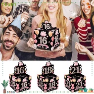 TEAMY Cash Pull Gift Boxs, Paper 16th 18th 21st Birthday Money Box, Fuuny Birthday Surprise Happy Bi