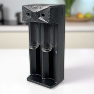 2 Slot 18650 battery Charger | Fast Charging 3.7V-4.2V | Portable & Compact | Can Charge Lithium Bat