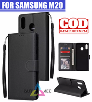 LEATHER CASE KULIT UNTUK SAMSUNG M20/ FLIP WALLET KULIT UNTUK SAMSUNG M20/ CASING DOMPET KULIT UNTUK