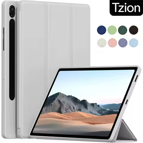 For Samsung Galaxy Tab S7 S8 S9 S10 FE Lite 10.9 11 SM-X400 X510 X710 X700 T870 Flip Stand Cover Sof