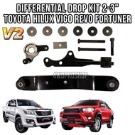DIFFERENTIAL DROP KIT Version 2 V2 FOR TOYOTA HILUX VIGO REVO ROCCO ROGUE 2.4 2.8 GR SPORT FORTUNER 