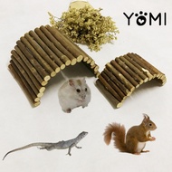 hamster cage large sangkar hamster Reptile Tortoise Hamster Pet Hiding House Arch Bridge Cave Hiding