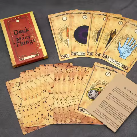 Deck of Many Things Card Game The Ultimate Tabletop Prop Full 22 card Deck of Many Things Adds And E