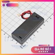 [2 Pieces]- Battery Box, 2xAAA Battery Tray On-Off Switch Cover PH2.0 Connecting Cord Length 15cm Tr