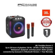 JBL PARTYBOX ENCORE 2 WITH 2 MICS (BLACK) PORTABLE PARTY SPEAKER | 1YW