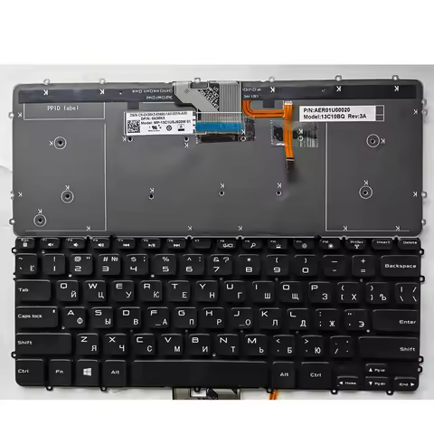 New Russian Laptop keyboard for Dell XPS 15 9530 Precision M3800 P31F 9530B RU keyboard with backlit