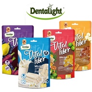 Dentalight Vital Fiber Dog Dental Chew 85g -Wellbar, Toothbrush -Puppy, Goat Milk, Blueberry, Banana, Yam, Pumpkin