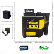 เครื่องระดับเลเซอร์ DEWALT แบบ 5 แนว 3D เครื่องระดับเลเซอร์อัตโนมัติ 360 องศา พร้อมไฟฉาย แบบแบตเตอรี