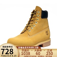 添柏岚（Timberland）【JD物流】添柏岚经典6寸大黄靴男款防水真皮宽版10061W 10061W-小麦色 40