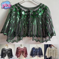YICA Shawl Beaded Fashion 1920s Women Sequin Deco