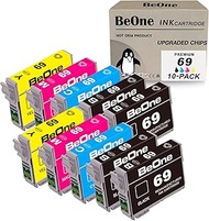 BeOne T69 Ink Cartridges Remanufactured Replacement for Epson 69 T069 10-Pack to Use with Stylus NX1