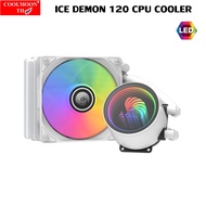 ICE DEMON120 ชุดน้ำCPUระบบปิด หม้อน้ำ1ตอน ไฟLED ชุดน้ำปิดระบายความร้อนCPU