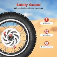 80/100-12 Tayar Rim Roda Belakang Untuk Basikal Pit Basikal Kotoran 50/70/90/110/125/140cc Baharu 12