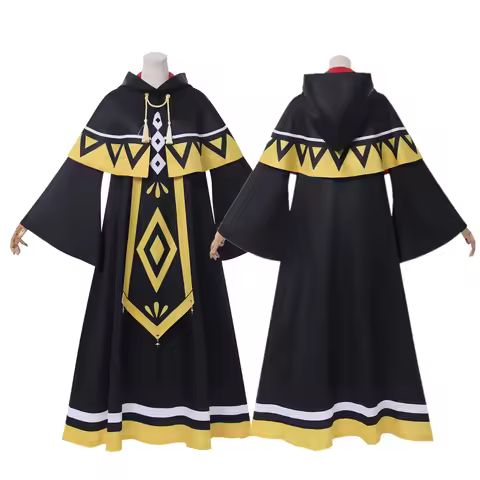 NEW Anime Silent Witch Cosplay Monica Everett Cosplay Costume Black Cape Dress Women Halloween Party
