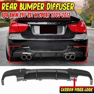 【In Stock】E90 E91 Car Rear Bumper Spoiler Lip Splitter Body Kit Diffuser Guard For BMW E90 E91 M Sport 2005-2012 Rear Bumper Protector HDNV