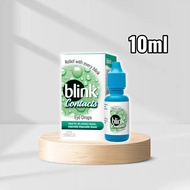 (10ml) Blink Contacts Eye Drops Dry Eyes Tired eyes Lubricating Eye Drops For All Contact lenses
