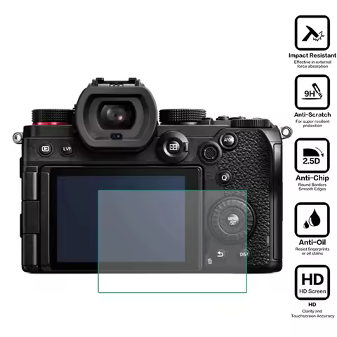 Tempered Glass Protector Cover for Panasonic Lumix S5 DC-S5 Mark II/IIX S5II S5M2 S5IIX Camera Scree
