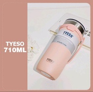 แก้วน้ำ แก้วน้ำเก็บอุณหภูมิ  Tyeso vacuum stainless steel 710ml