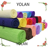 YOLANDAGOODS1 Crepe Paper, DIY Thickened wrinkled paper Flower Wrapping Bouquet Paper,  Production material paper Handmade flowers Packing Material