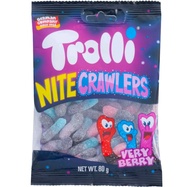 โทรลลี่ เยลลี่รูปหนอนรสเบอร์รี่Trolli Gummy Nite Crawlers Very Berry Flavor 80g