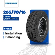 [Free Installation] 265/70/16 Toyo Tires Open Country R/T (Year 2025) NEW TYRE TIRE TAYAR