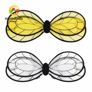 MUNDAUN Bee Wings, Black Yellow Lightweight Fairy Wings, Fairy Costume Bee Costume Wings Stage Perfo