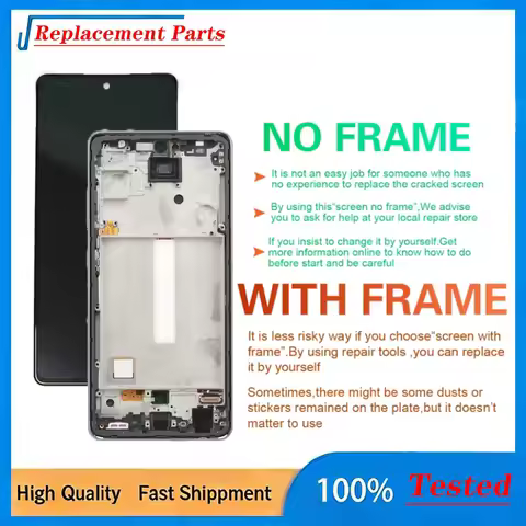 6.5" Original OLED/TFT LCD For Samsung A52 4G(A525) A52 5G(A526) A52s 5G(A528) Touch Digitizer Assem