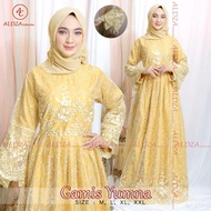 terbaru zeline colection/gamis yumna by ALDZA colection/gamis wanita muslimah/gamis pesta/gamis kelu