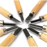 Pisau Ukir Seni Isi 10 in 1 Mata Pisau Pola / Corak Pahatan Kayu Carving  Art Knife Alat Kerajinan K