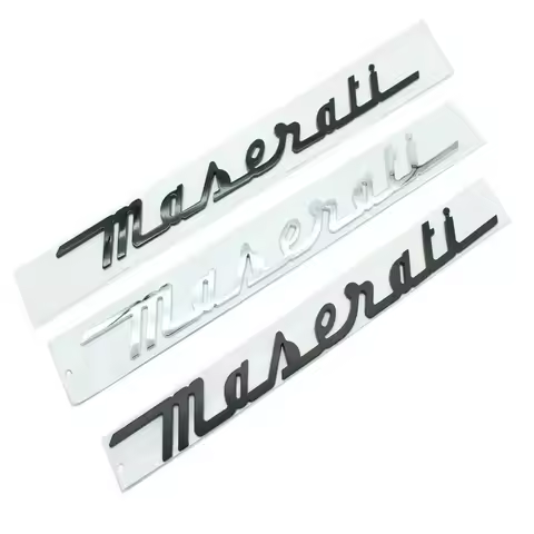 Maserati Letter Logo Car Stickers For Maserati Ghibli GTS Q4 Rear Tailgate Standard Modification Acc