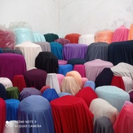 kain hyget korea// kain meteran garmen motif polos//buat furing atau lapisan dalam gamis, abaya dll/