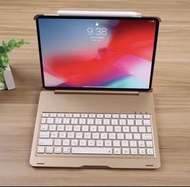 (包郵) 11” iPad Pro 11寸 機殻 機套 鍵盤 超薄(~10mm) wireless keyboard smart case 變 MacBook 買兩件95折 gold 可磁吸原廠apple pencil  [k11RT]