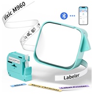 Phomemo Label Maker Machine with Tape, M960 Label Makers, Bluetooth Handheld Mini Label Maker Printer,Easy to Use Smartphone Labeler for Home School Small Business Office Organizing, Rechargeable