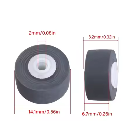45BB 14.1x8.2x6.7x2mm Radio Roller Recorder Belt Pulley For Tape Recorder Pressure Cassette Belt Pul