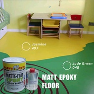 ( MATTE EPOXY ) MATT EPOXY FLOOR PAINT [HEAVY DUTY] PROTECTIVE &amp; WATERPROOF COATING . Epoxy Floor Paint