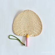 Woven Fan Hand-Cranked Plantain Handmade Baby Summer Fan Fan 7l8k Pu Fan Palm Leaf GGBA
