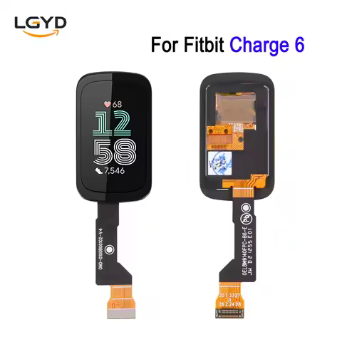 1.04-inch AMOLED LCD Screen For Fitbit Charge 6, For Fitbit Charge 6 Smart-wristband Display Touch S