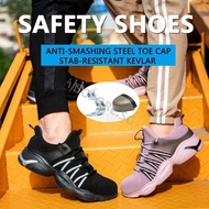 Safety Shoes Safety Boots Steel Toe-toe Anti-slip Construction Site Shoes Men's Work Safety Shoes Steel Toe Men's Casual Boots Anti-puncture Safety Shoes Breathable Sports Shoes Ke