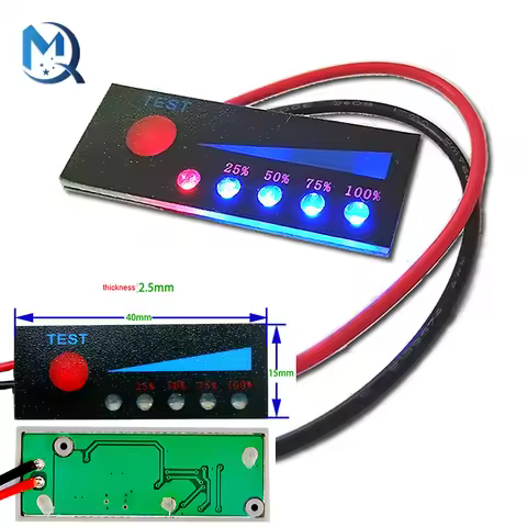 1S 2S 3S 4S 5S 6S 7S 4.2V-29.4V Lithium Battery Li-po Li-ion Capacity Indicator Board Power Display 