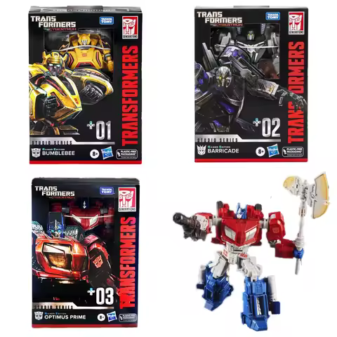 Takara Tomy Hasbro Transformers Toys WFC Series V Class GE-01-02-03 Rollbar Barricade Bumblebee Opti
