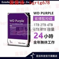 WD威騰紫標 監控硬盤 安防錄像機械硬盤 3.5英寸 SATA接口 1TB/2TB/3TB/4TB/6TB