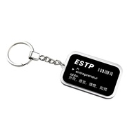 Original MBTI 16 Personality Keychain Backpack Creative Gift ISFP INTP Acrylic Material Unusual Yout